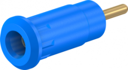 2 mm socket, round plug connection, mounting Ø 8.3 mm, CAT III, blue, 65.9193-23