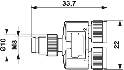 1696222 Phoenix Contact Sensor-Actuator Adapter Image 2