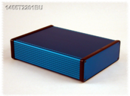 Aluminum enclosure, (L x W x H) 220 x 165 x 51 mm, blue, IP54, 1455T2201BU