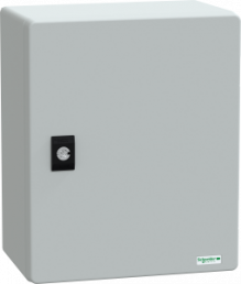 Control cabinet, (H x W x D) 300 x 250 x 160 mm, IP66, polyester, light gray, NSYPLM3025G
