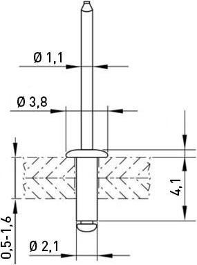 001.08.108 Ettinger Rivets, Dowels Image 2