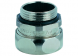 Straight hose fitting, PG11, 17 mm, brass, nickel-plated, IP65, silver, (L) 30 mm