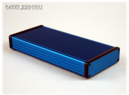 Aluminum enclosure, (L x W x H) 220 x 103 x 31 mm, blue, IP54, 1455L2201BU