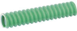 Corrugated hose, inside Ø 10 mm, outside Ø 14.5 mm, BR 25 mm, PVC, green