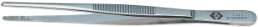 ESD general purpose tweezers, uninsulated, carbon steel, 145 mm, T2307