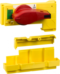 Front covers and rotary handle, red/yellow, for INS250, 31039