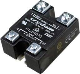 Solid state relay, 4-32 VDC, zero voltage switching, 48-530 VAC, 90 A, PCB mounting, H12D4890