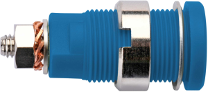 4 mm socket, screw connection, mounting Ø 12.2 mm, CAT III, blue, SEB 6445 NI / BL