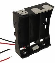 Battery holder for mignon cell, 3 cells, chassis mounting