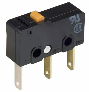 Subminiature snap-action switch, On-On, solder connection, pin plunger, 1.47 N, 0.1 A/125 VAC, 30 VDC, IP40