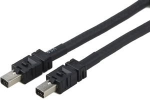 Connecting line, 1 m, plug straight to plug straight, 0.129 mm², AWG 26, 1-2205132-2