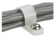 Cable clamp, max. bundle Ø 4.8 mm, polyamide, natural, (L x W x H) 10.9 x 9.4 x 7.4 mm