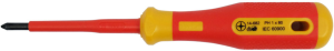 VDE screwdriver, PH1, Phillips, BL 80 mm, L 187 mm, 14-682 VDE
