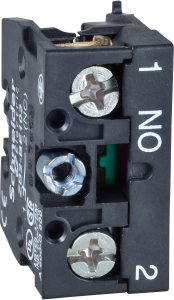 Auxiliary switch, 1 Form A (N/O), 240 V, 3 A, ZB2BE201