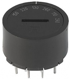 Voltage selector switch, 6 stage, 30°, On-On, 10 A, 250 V, 0033.3842