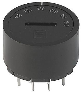 Voltage selector switch, 6 stage, 30°, On-On-On, 10 A, 250 V, 0033.3808