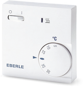 Room temperature controller, 230 VAC, 5 to 30 °C, white, 111110451100