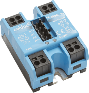 Solid state relay, 10-30 VDC, zero voltage switching, 24-600 VAC, 50 A, screw mounting, SOBR965660