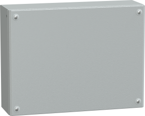 Steel enclosure, (L x W x H) 120 x 300 x 300 mm, light gray (RAL 7035), IP66, NSYSBM304012