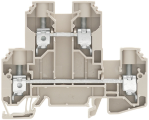 Multi level terminal block, screw connection, 1.5-16 mm², 57 A, 8 kV, dark beige, 1186740000
