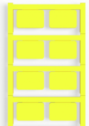 Polyamide Device marker, (L x W) 27 x 18 mm, yellow, 80 pcs