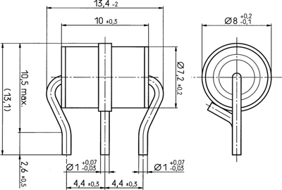 B88069X9290B502 TDK (EPCOS) Gas Discharge Tubes Image 2