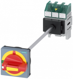 Emergency stop load-break switch, Rotary actuator, 3 pole, 32 A, 690 V, (W x H x D) 60 x 96 x 77 mm, front installation/DIN rail, 3LD5010-0TK13