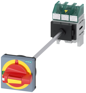 Emergency stop load-break switch, Rotary actuator, 3 pole, 32 A, 690 V, (W x H x D) 60 x 96 x 77 mm, front installation/DIN rail, 3LD5010-0TK13