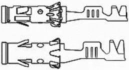 Receptacle, 0.5-1.0 mm², AWG 20-17, crimp connection, tin-plated, 962981-1