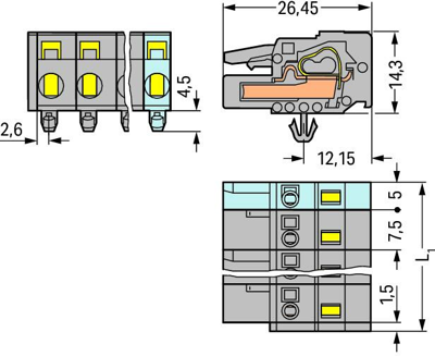 231-208/008-000 WAGO PCB Connection Systems Image 2