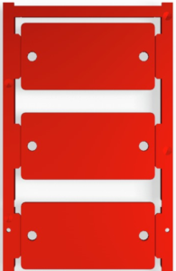 Polyamide Device marker, (L x W) 60 x 30 mm, red, 30 pcs