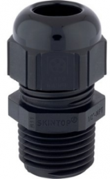Cable gland, 1/2NPT, 24 mm, Clamping range 5 to 12 mm, IP68, black, 53016830