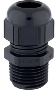 Cable gland, 3/8NPT, 19 mm, Clamping range 3.5 to 8 mm, IP68, black, 53016810