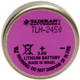 Lithium-Battery, 3.6 V, 10/10LR14, 1/10C, round cell, solder pin