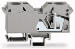 2-wire feed-through terminal, spring-clamp connection, 6.0-35 mm², 1 pole, 120 A, gray, 285-691