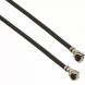 Coaxial Cable, AMC plug (angled) to AMC plug (angled), 50 Ω, 0.81 mm micro cable, 200 mm