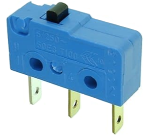 Subminiature snap-action switch, On-On, plug-in connection, pin plunger, 1.5 N, 5 A/250 VAC, IP40