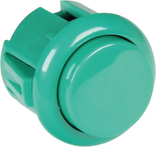 Pushbutton switch, green, unlit , 12 V, mounting Ø 23.5 mm, BUTTON-GREEN-MICRO