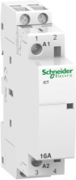 Installation contactor, 2 pole, 16 A, 250 VAC, 2 Form A (N/O), coil 220 VAC, A9C22512