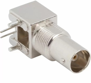 BNC socket 75 Ω, solder connection, angled, 112494