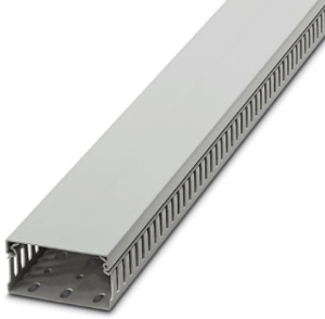 Wiring duct, (L x W x H) 2000 x 80 x 40 mm, Polycarbonate/ABS, gray, 3240357