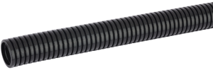 Protective hose, inside Ø 11.8 mm, outside Ø 15.7 mm, BR 25 mm, polyamide, black