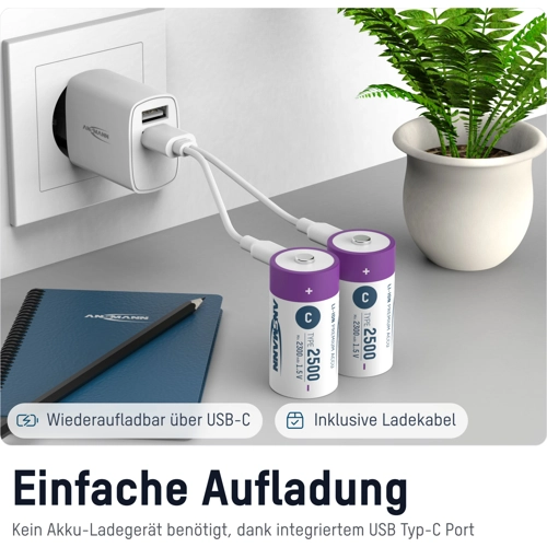 1313-0004 Ansmann Round Cell Batteries, 9V Block Batteries Image 4