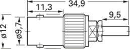 BNC socket 75 Ω, RG-179B/U, RG-187A/U, crimp connection, straight, 100027517