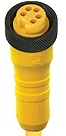 Sensor actuator cable, 7/8"-cable socket, straight to open end, 5 pole, 3 m, TPU, yellow, 8 A, 18892