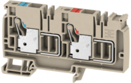 Supply terminal, push-in connection, 0.5-10 mm², 57 A, 8 kV, dark beige, 1988250000