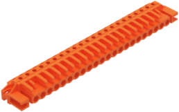 Socket header, 22 pole, pitch 5.08 mm, angled, orange, 232-282/047-000