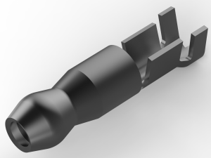 Round plug, Ø 4.57 mm, L 18.92 mm, uninsulated, straight, 0.8-2.0 mm², AWG 18-14, 62739-1
