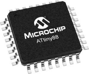 AVR microcontroller, 8 bit, 12 MHz, TQFP-32, ATTINY88-AU