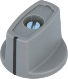 Toggle knob, 6 mm, plastic, gray, Ø 23 mm, H 16 mm, A2423068